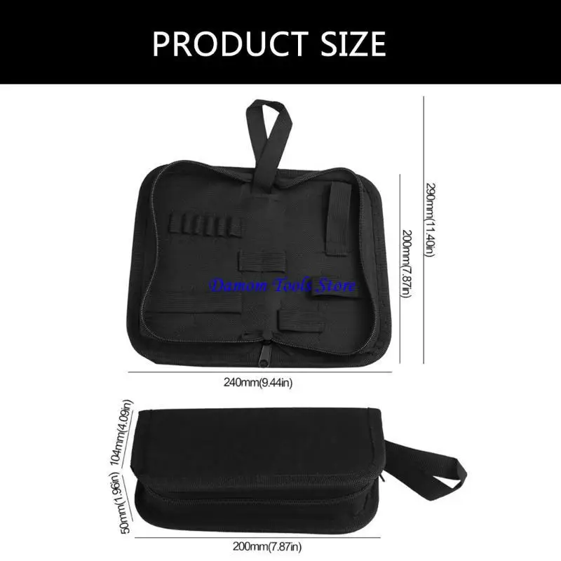 57BE Oxford Tool Bag Portable Waterproof Zippers Storage Bag Multifunction Hardware