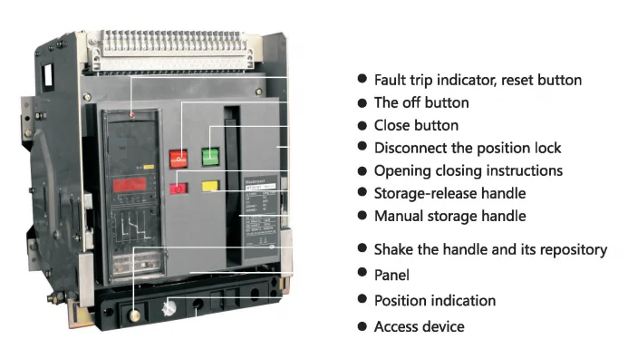 

123 YUYE Factory Price Intelligent Masterpact Electrical ACB Air Circuit Breaker 2000A 3P Drawout Type 50 60 Hz