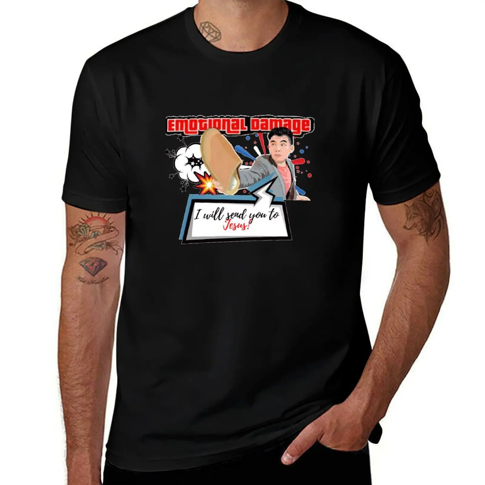 Emotional Damage Steven He Meme T-Shirt Work Duty Casual T-Shirt