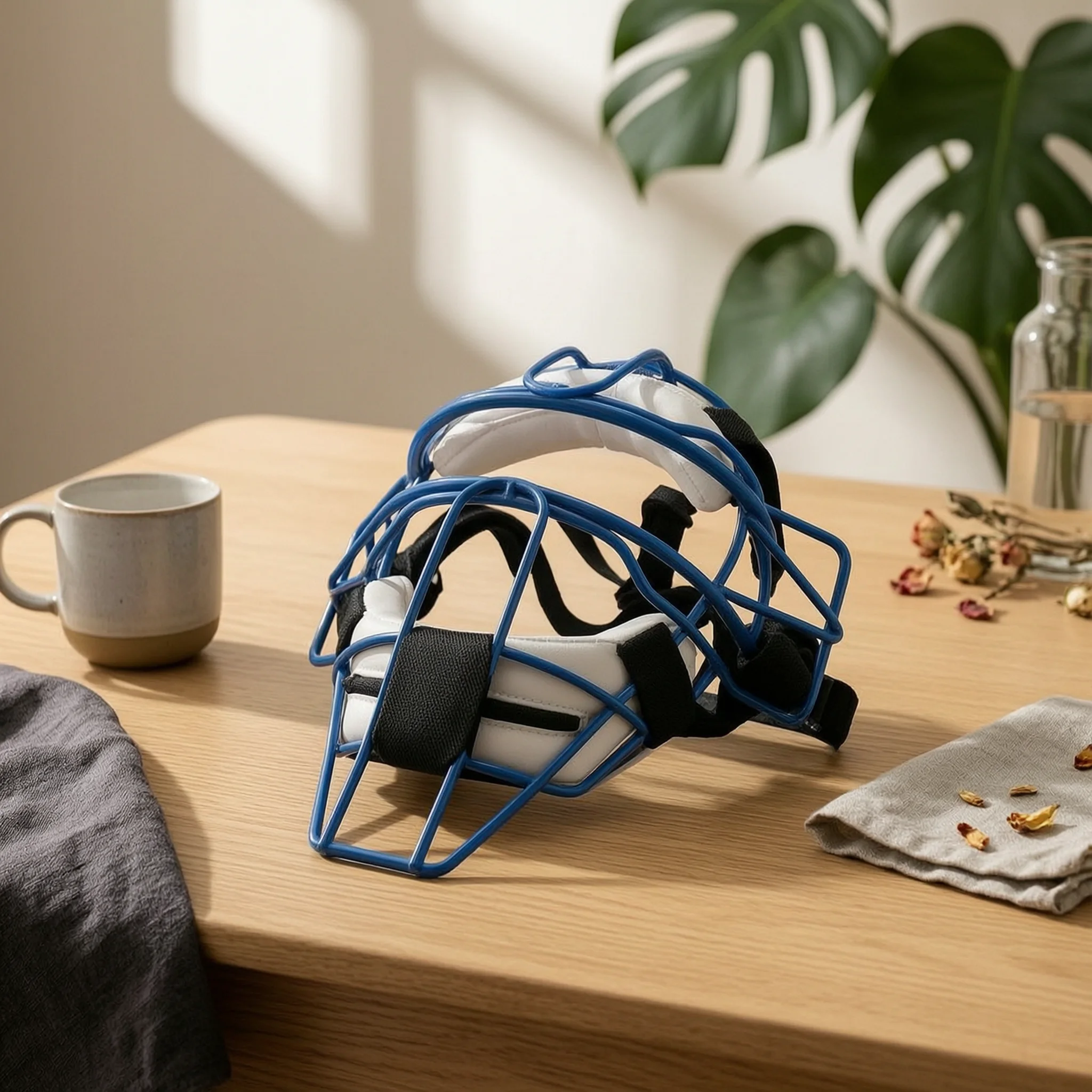 

Baseball Catcher Face Mask Padded Catcher Face Mask Safety Frame Curved Top Bar Athletic Equipment Comfortable Fit