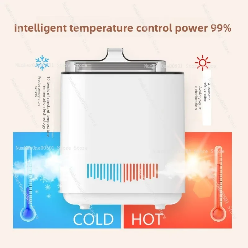 Home Automatic Refrigerated Yogurt Maker Smart Self Care Multifunction for Rice Wine Natto Fermentation