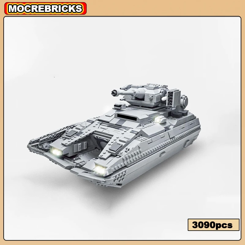 Space Movie Heavy Infantry Tank MAVr A7 Broadsword Anti Tank Building Block Fighting Vehicle Models Bricks Toys Children's Gifts