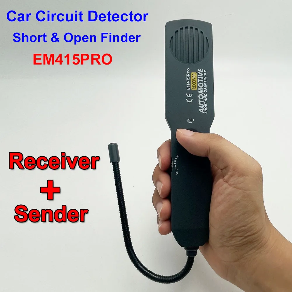 DC 6 To 42V Car Short Circuit Detector EM415PRO Transponder Probe Cable Tracker Automotiv Diagnostic Repair Detector Finder Tool