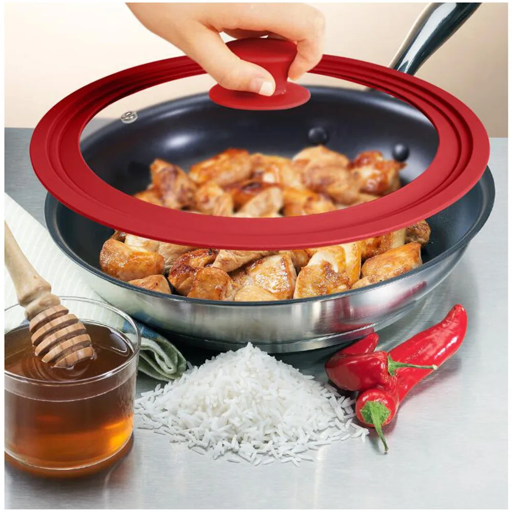 Coperchio in silicone per pentole e padelle con diametro di