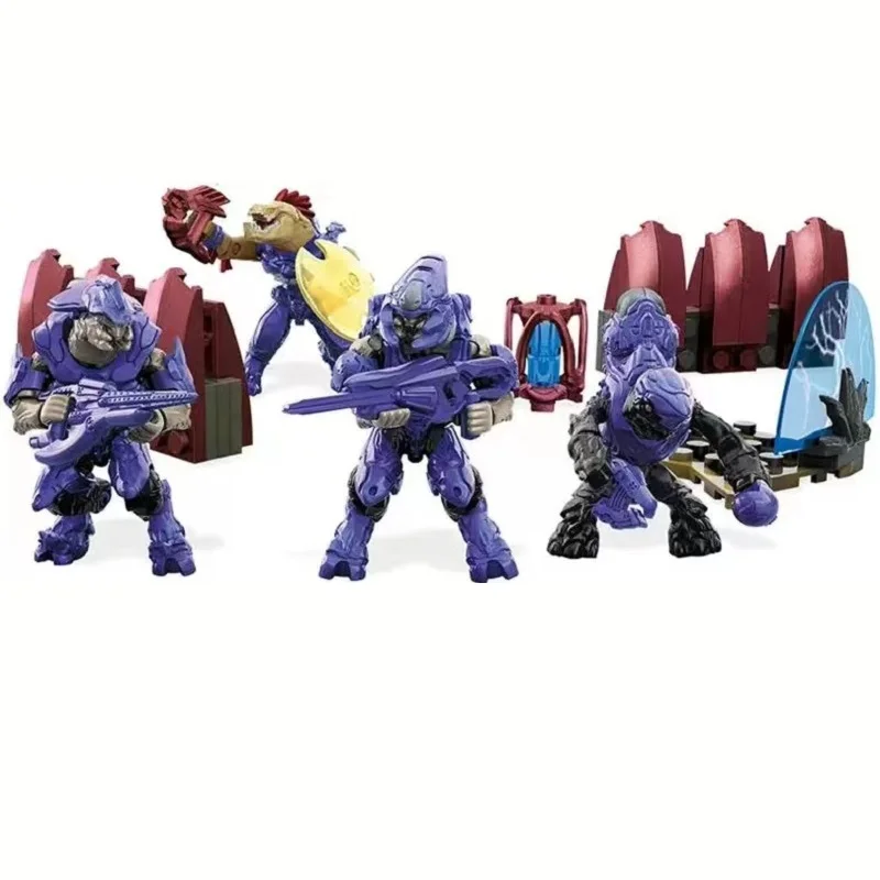 Mega Bloks  Halo Unsc Fireteam Taurus Warriors Building Blocks Children Collector\'s Edition Construction Figure Toy Gifts