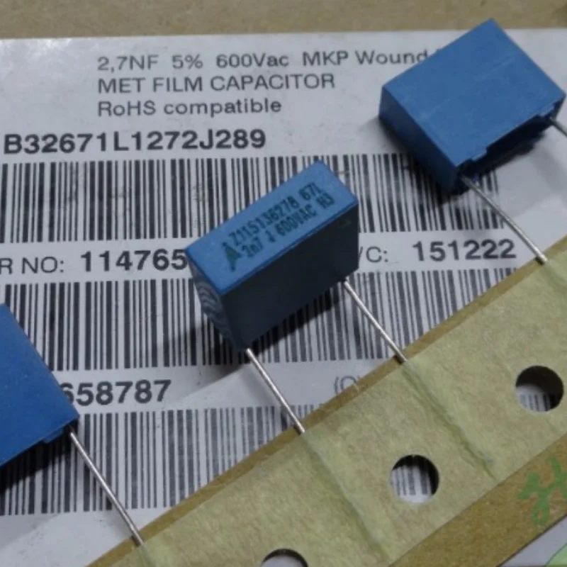 

10PCS EPCOS 0.0027uf 600vAC 2.7nf 2700pf 2n7 272 B32671L1272J