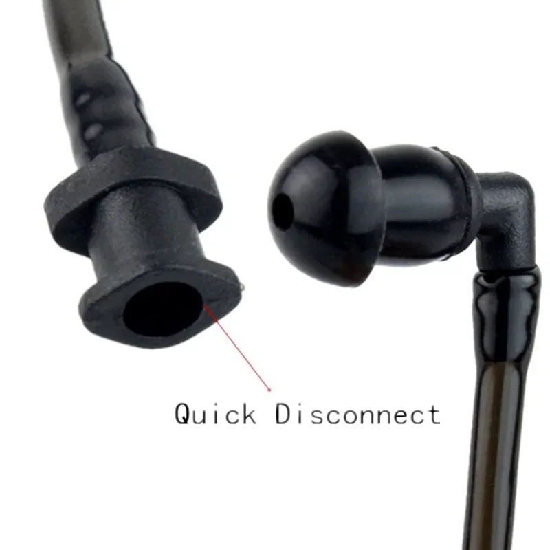 Imagem -06 - Substituição Fbi Acoustic Coil Air Tube Preto Fones de Ouvido Motorola Baofeng Talkie Walkie Talkie Microfone Fone de Ouvido Pcs Lot