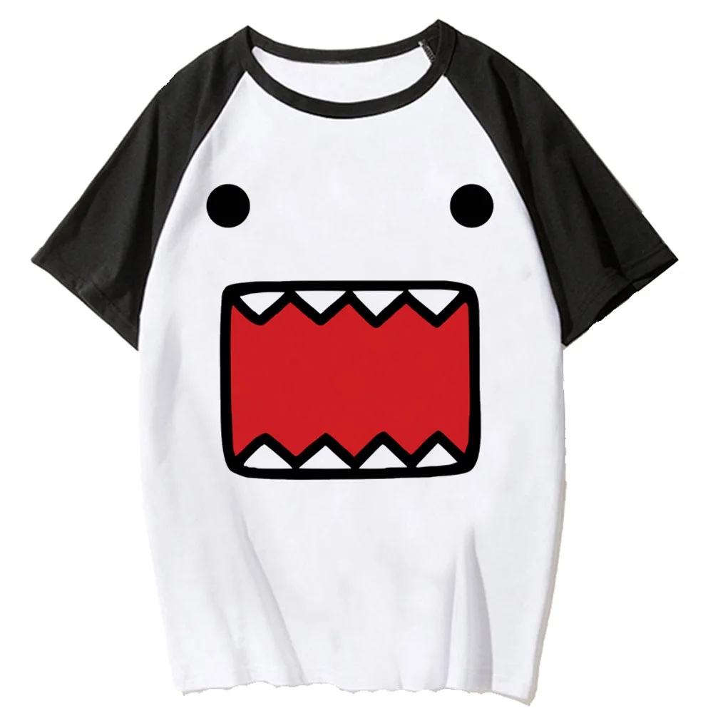 Domo Kun top women graphic funny designer t shirt female graphic harajuku manga clothes