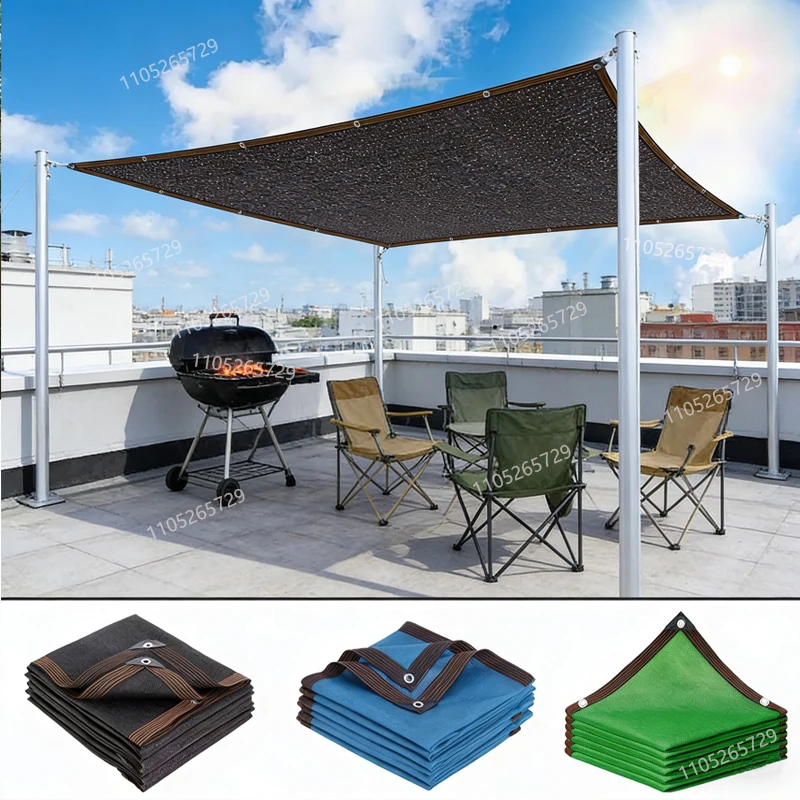 Elegantes Sonnenschutznetz für Garten, Hof, Schwimmbad, Balkon, UV-Schutz, Pflanzenabdeckungsnetz