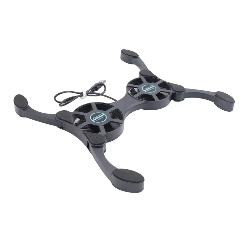 A23F-Laptop Cooling Base, Laptop Pc Support - Easy To Carry,Compatible For 10-15.6Inch With 2 Silent Fans And USB Port