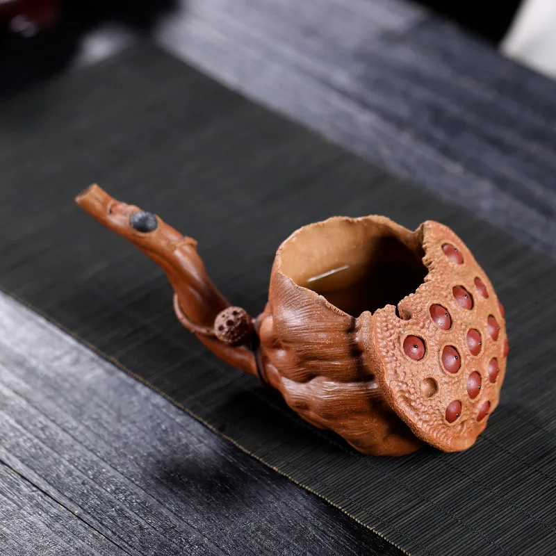 

Yixing Handmade Purple Clay Lotus-Shaped Fair Tasting Cup, Teapot, Kung Fu Tea Set, Available For One-Piece Drop Shipping