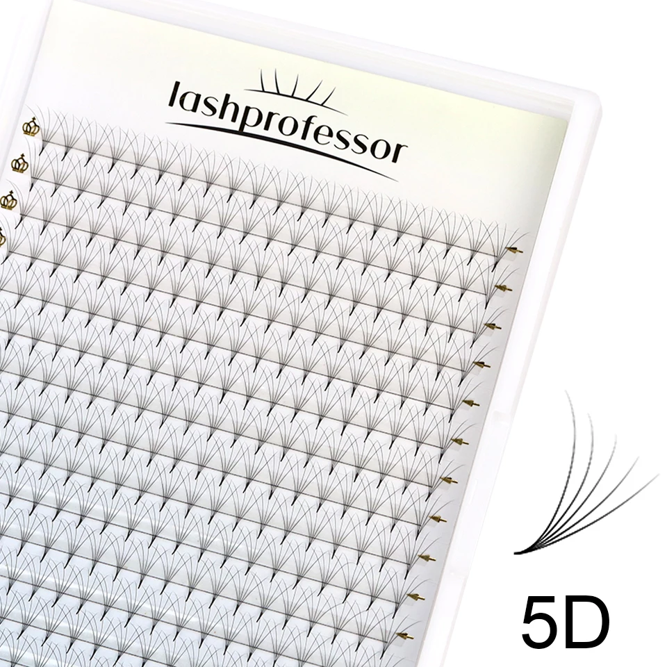 Lashprofessor 8–15 mm vorgefertigte Volumenfächer 3D/6D/8D/14D Sharp Narrow Base Lash Promade Russian Pointy Stem Wimpernverlängerung Zilien