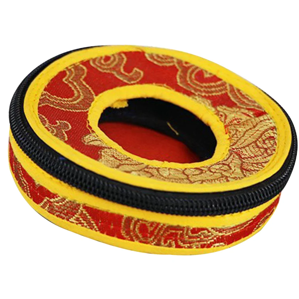 Bell Ring Set Nepal Supplies Temple Bag Meditation Case Suitcase Sleeve Storage Polyester