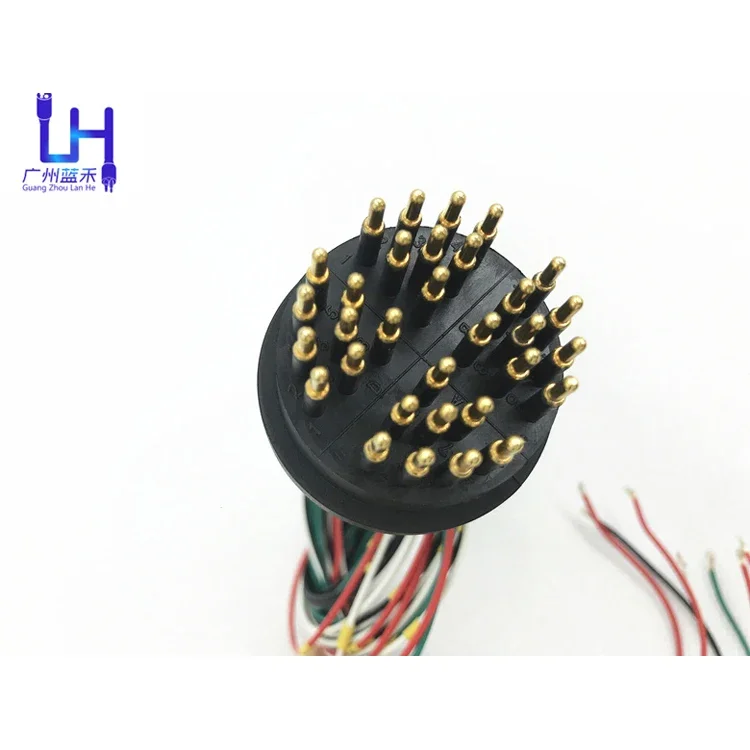 32 Pin Underwater Split connector Waterproof PUR Cable connectors for subsea Harsh Ocean Environments