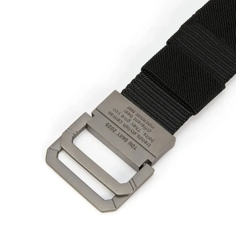 Automatischer Gürtel mit Schnellverschluss – Unisex-Gurtband aus Nylon in Militärqualität, robuste Metallschnalle für Outdoor-Sport und Freizeitkleidung – Detail 1