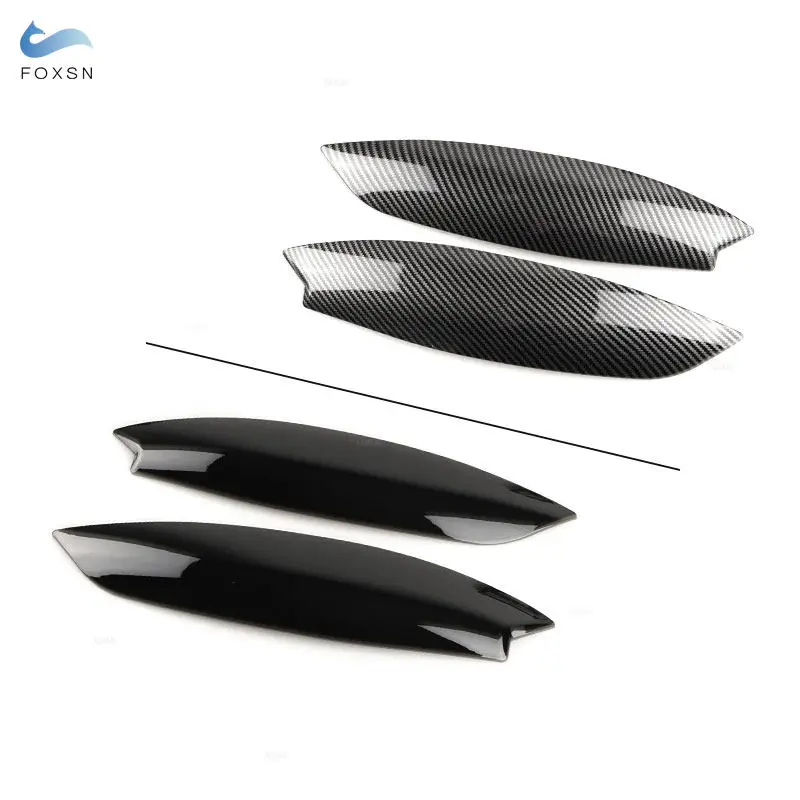 ABS التصميم ل VW Golf 5 MK5 GTI R 2005 2006 2007 2008 اكسسوارات السيارات المصابيح الأمامية الحاجب الجفون غطاء الكسوة 2 قطعة