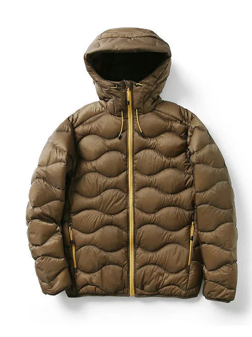

Outdoor ex Du down Jaet Hooded Gourd Pattern Waterproof Lightweight Warm 90% Du down Couples Sle 2025 Winter Coat