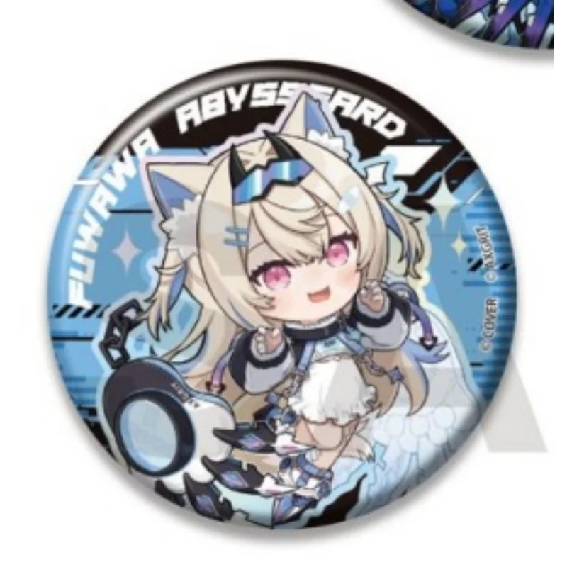 Hololive English Advent Lolive Vtuber Figures 6CM Circle Acrylic Keychains Bag Decorationsant Exquisite Products Gift
