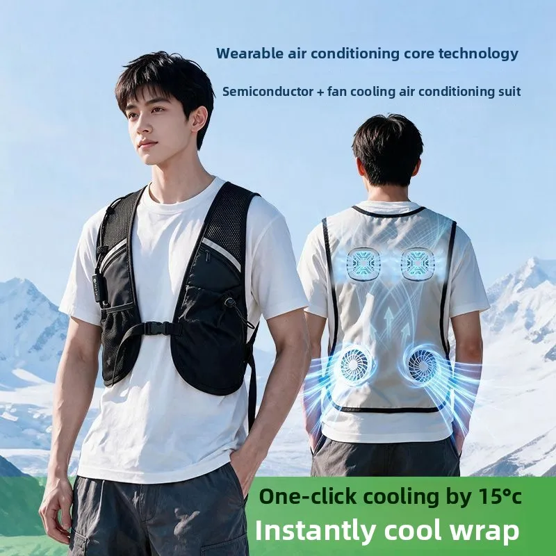 Semiconductor Air Conditioner Work Clothes Refrigeration Clothes Fan Vest Outdoor Worker Protective Accessories