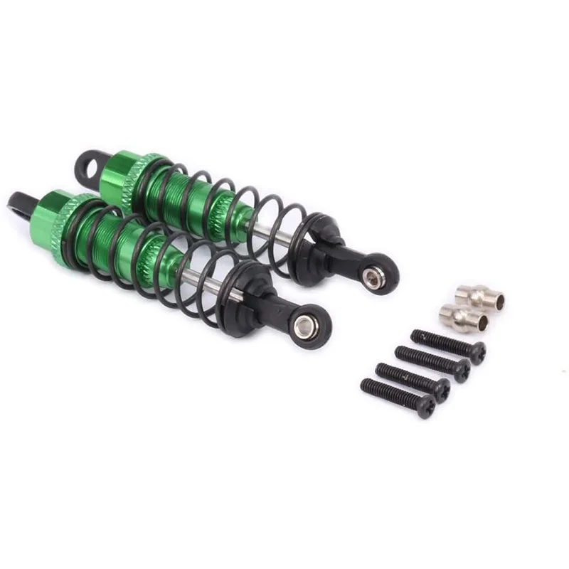 Metal Oil Filled Front&Rear Shock Absorber for 1/12 WLtoys 12428 12423 RC Car Crawler Upgrad Part,Green