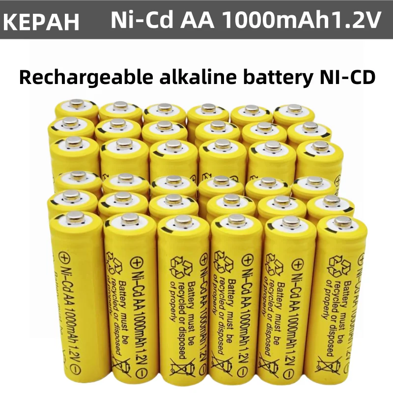 100% Original 1.2V AA1000mAh Rechargeable Alkaline Battery NI-MH 1.5 V Battery for Clocks Mice Computers Toys So On