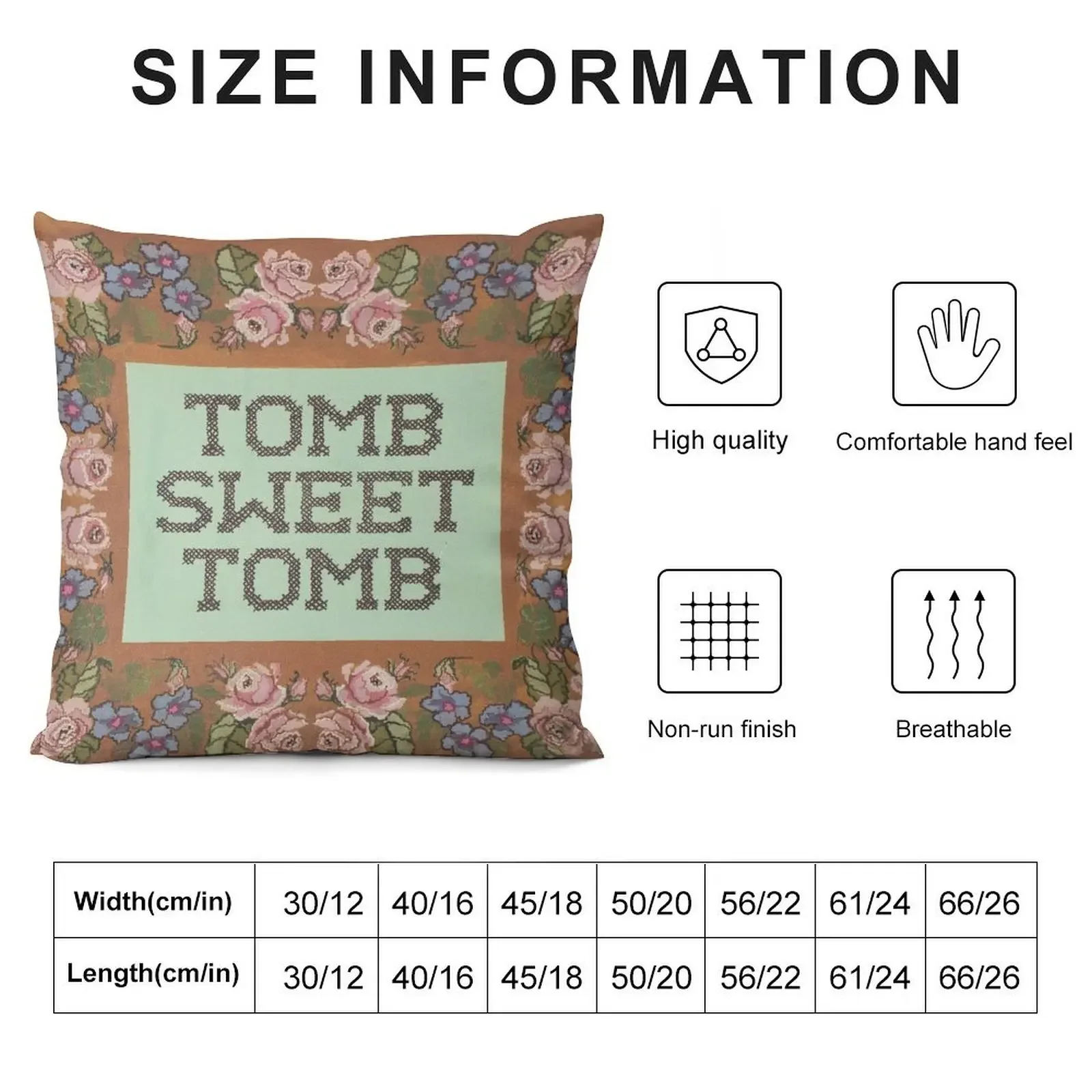 Tomb Sweet Tomb Haunted Mansion Foolish Mortal Throw Pillow pillow pillowcase Throw Pillow