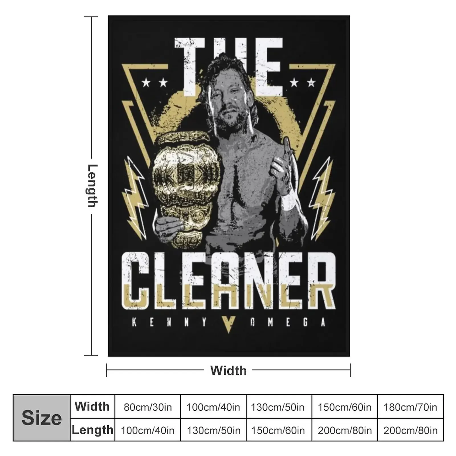 Kenny Omega T-ShirtKenny The Champ Throw Blanket For Decorative Sofa halloween Loose Thin Blankets