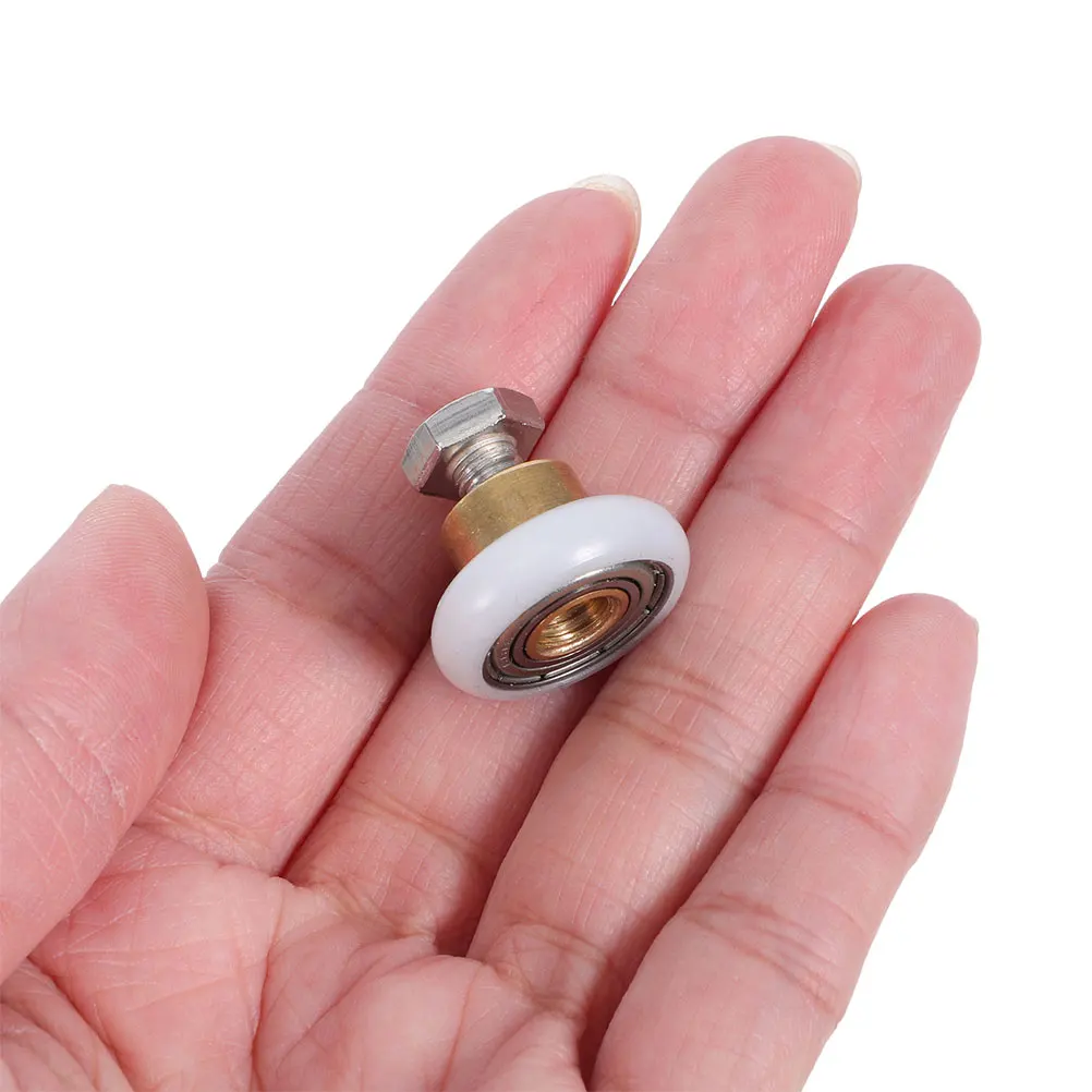 8 Pcs Shower Door Pulley Bathroom Rollers Replacement for Sliding Plastic Guide