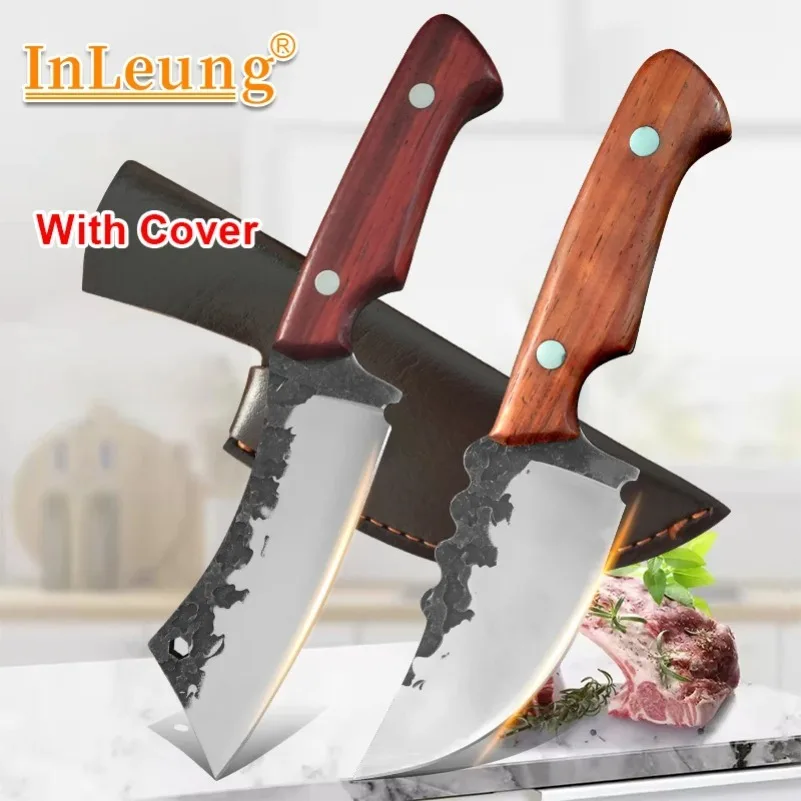 Handgemachte Klinge Ausbeinmesser Küchenmesser Chef Kochen Schneiden Obst Fleisch Hackmesser Allzweckmesser Metzgermesser Holzgriff Werkzeug