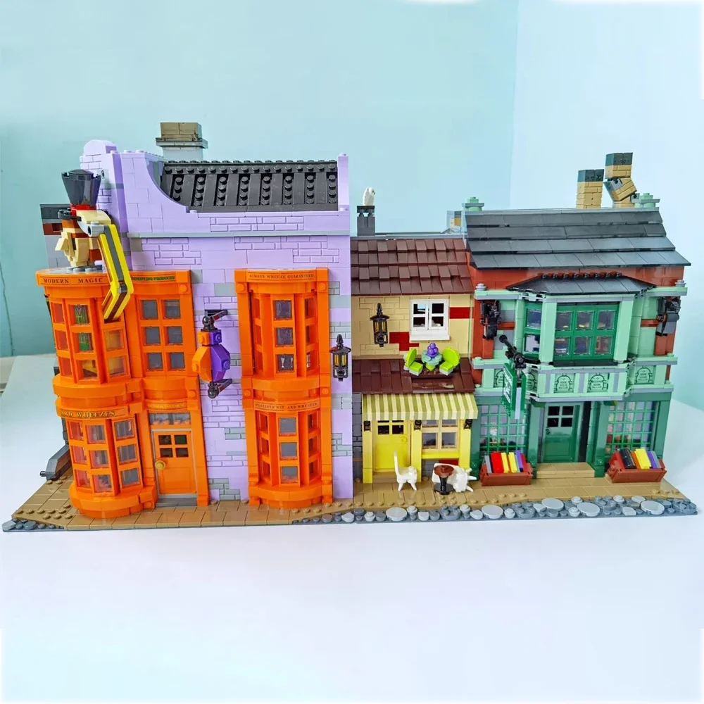 Adiacente Alley Street View Modello Il Ministero del 75978 Moc Modular Building Blocks Mattoni Action Dolls Kid Christmas Toy 5544 pezzi