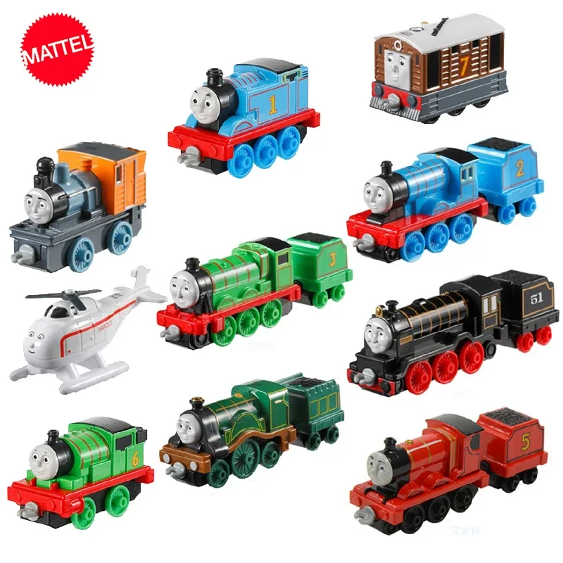 Original Mattel Thomas and Friends Car Track Master Diecast Train Engines Edward Peacy Alloy Vehicle Toys for Boy Birthday Gift