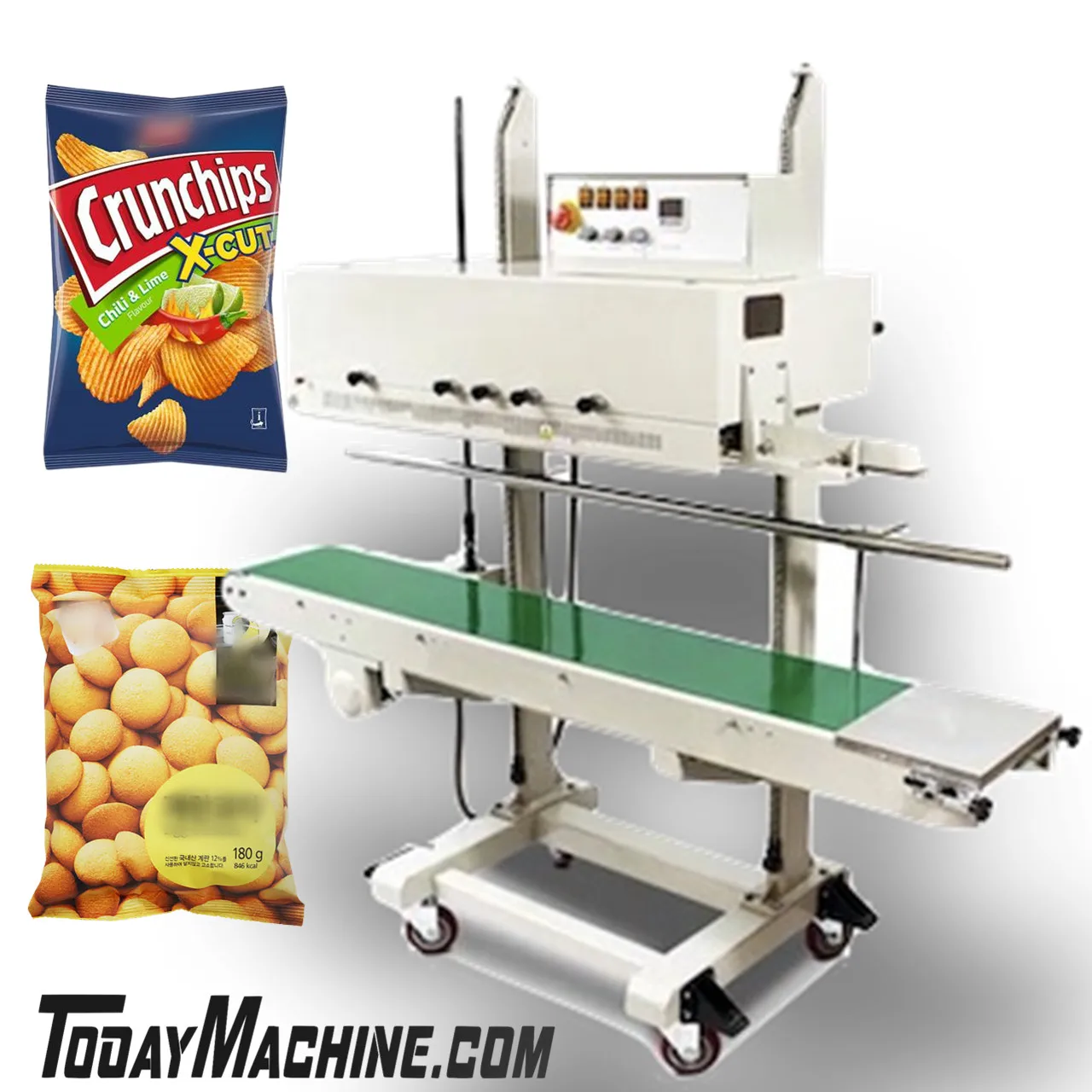 

Automatic Continuous Band Sealer And Plastic Bag Sealing Machine