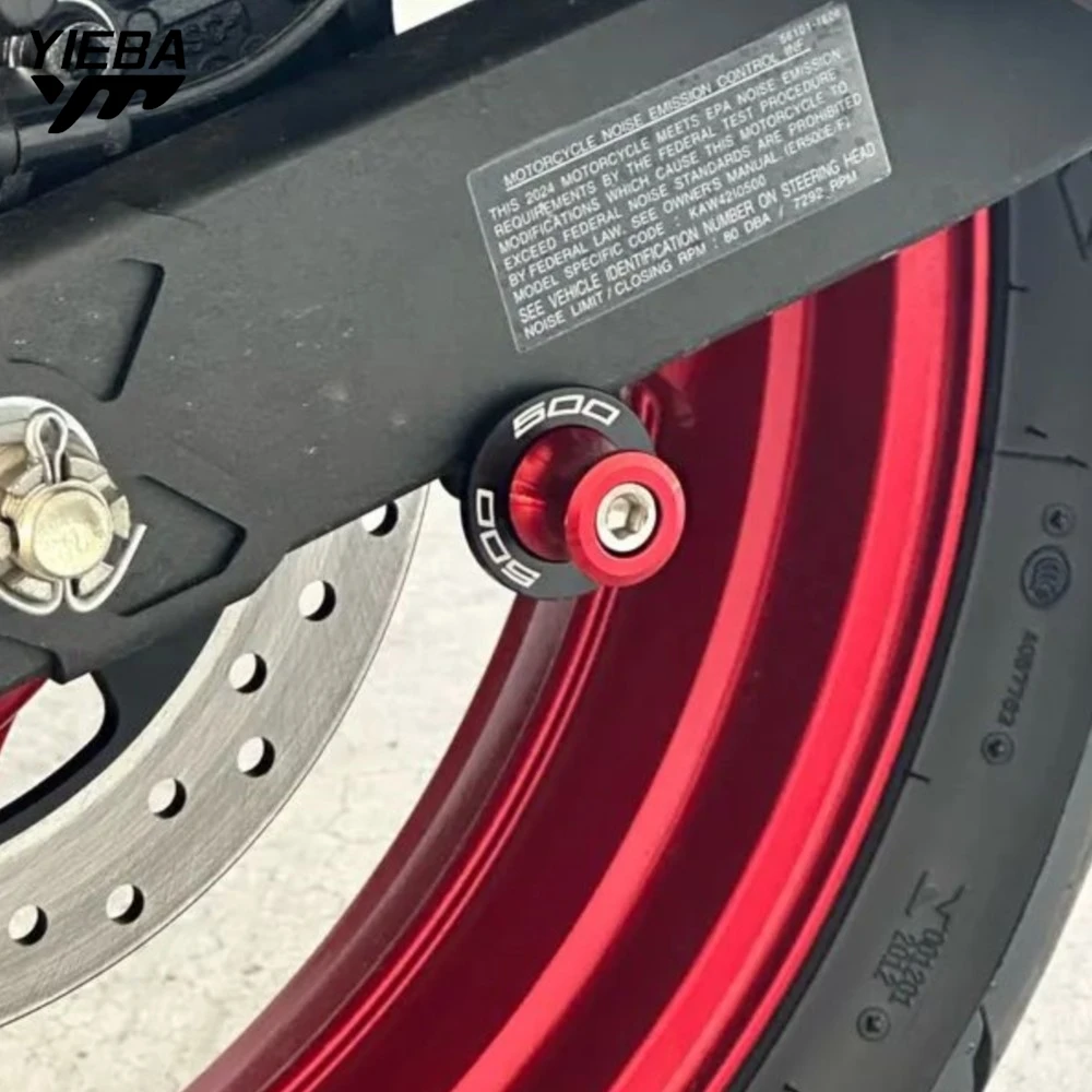 

For Kawasaki Z500 Ninja 500 Z 500 Ninja500 SE ABS 2024 2025 Motorcycle Accessories 8MM Swingarm Spools Rear Stand Screws Sliders