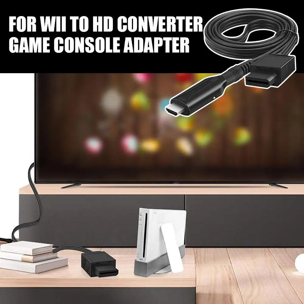 Wii to HDMI Converter HDMI Cable Wii HDMI Adapter Output & HDTV Wii 720P All NTSC Video 1080P Display Audio U Wii Supports C4N4