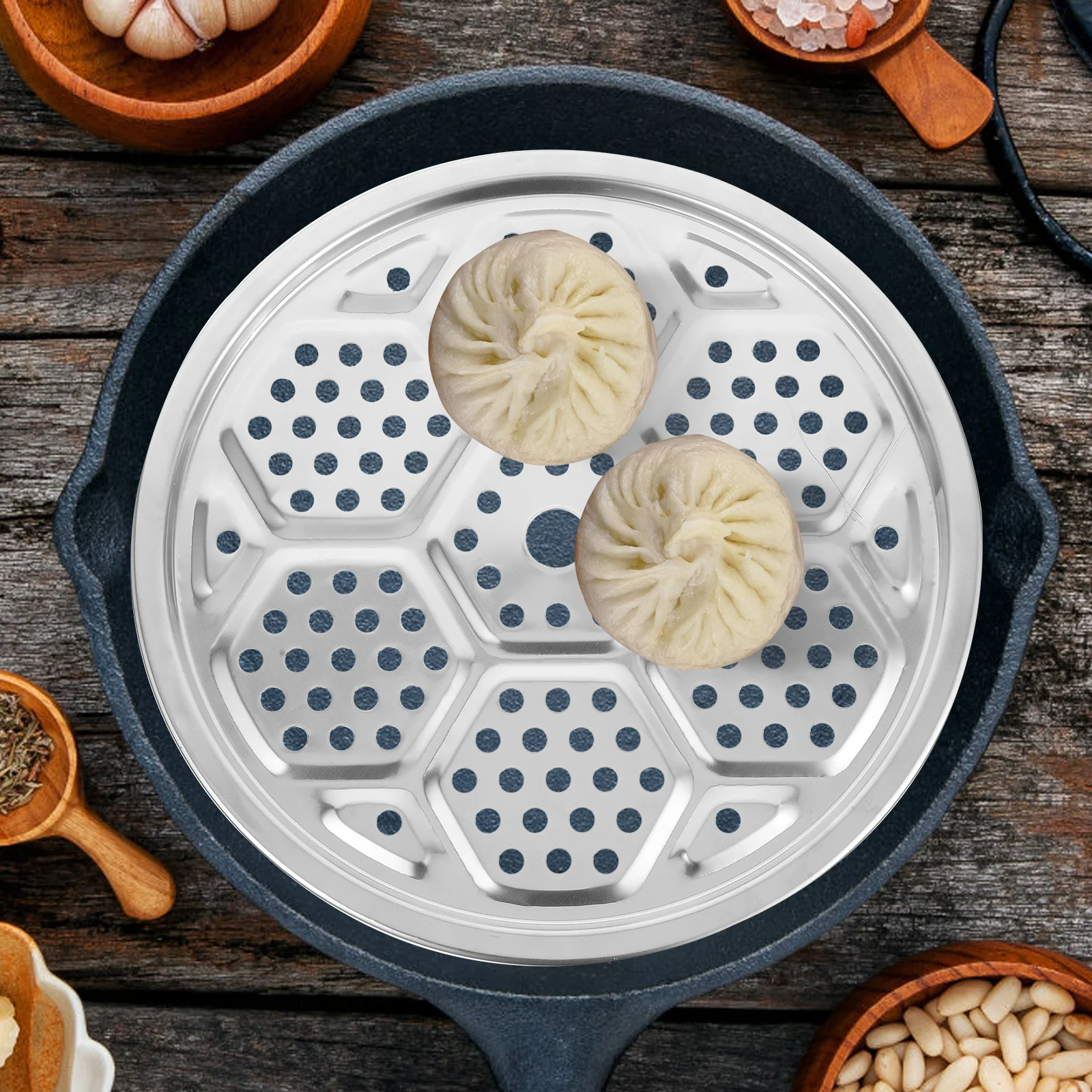 

Steaming Tray Steamer Canner Rack Pressure Cooker Stainless Steel Soup Pot Canning for