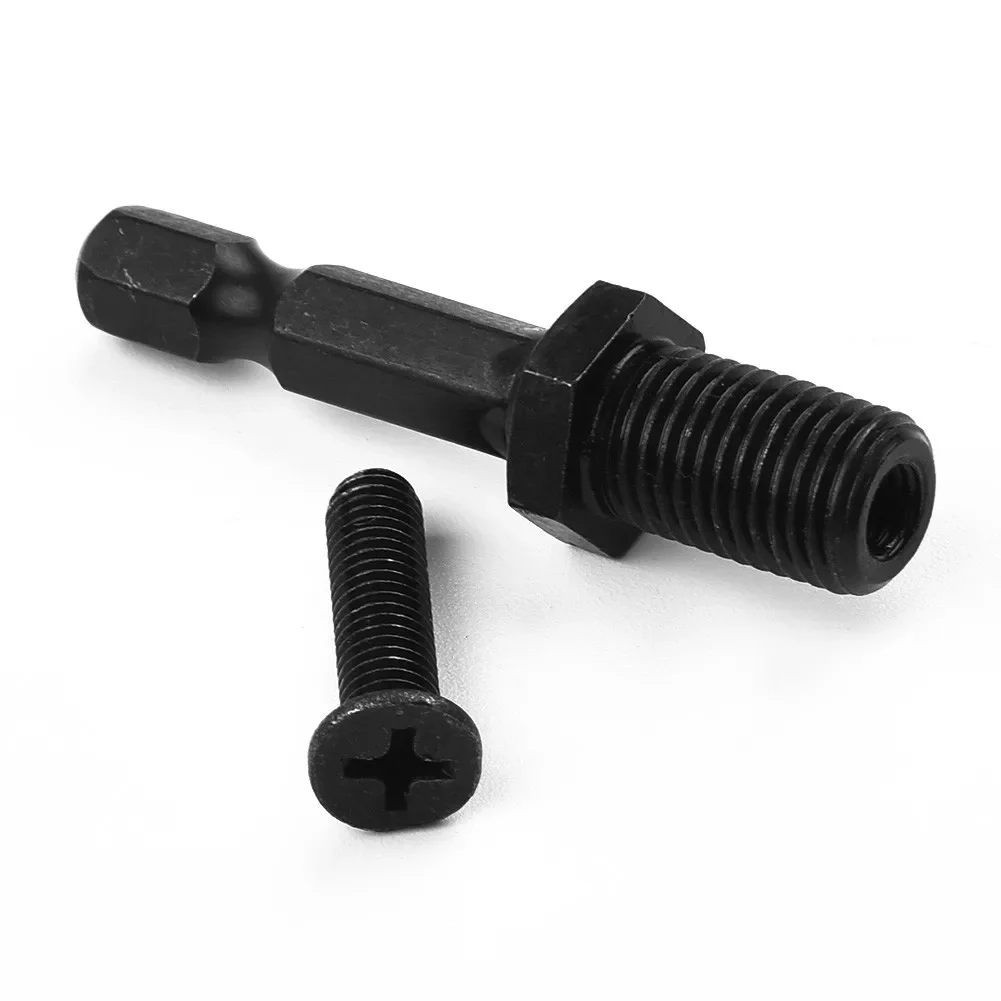 1 ชิ้นเจาะอะแดปเตอร์ซ็อกเก็ต Hex Shank สําหรับ Impact Driver 1/4 นิ้ว Hex Shank To Square Socket Extension เจาะ Bits เครื่องมือ