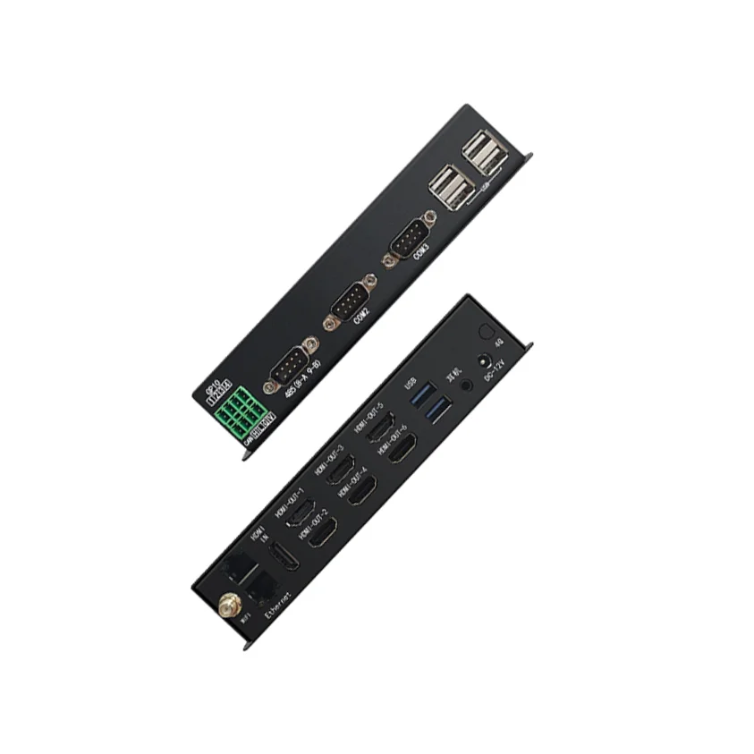 5G for Indoor Advertising in Shopping Malls 6-Port 8K Network Multimedia Playback & Display Box with 1 Year Warranty and