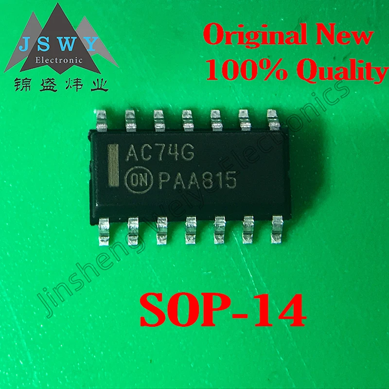 

5~10PCS MC74AC74DR2G AC74G MC74AC00DR2G AC00G package SOP-14 logic gate IC chip 100% brand new and genuine shipping