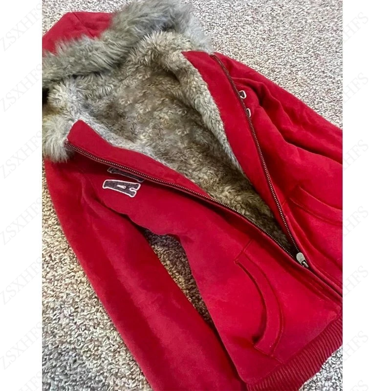 Kpop Hip HopHoodie 2025 Winter New Women Clothing Y2k Punk Streetwear Letter Slim Tops Sweatshirts Aesthetic Hoodies Kawaii Top