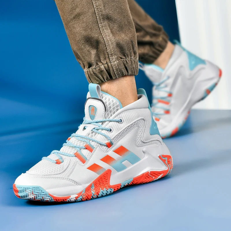 Men's Shoes New Air Cushion Shoes Shock Absorption Low Wear Cushion Basketball Shoes Sneakers Outdoor Casual Running Shoes