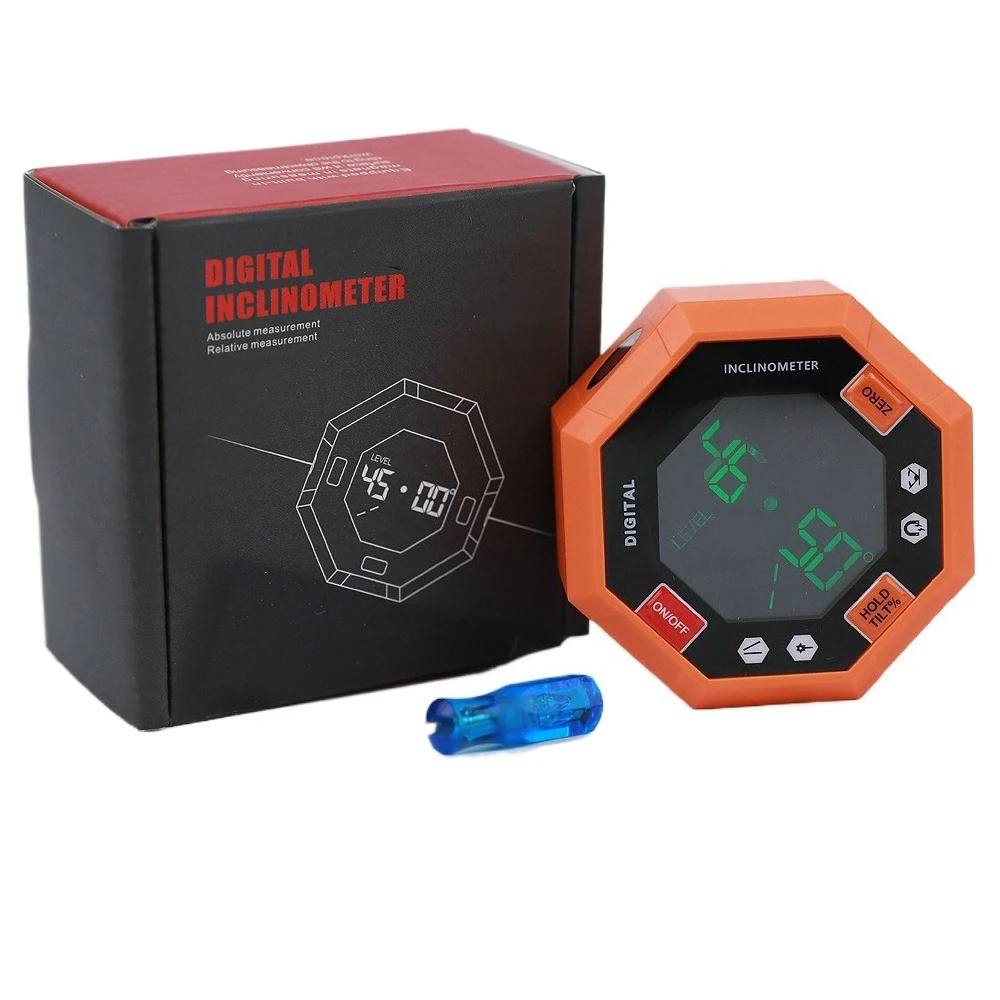 高精度レーザー傾斜計-9面磁気デジタルディスプレイ多機能レーザー角度測定器