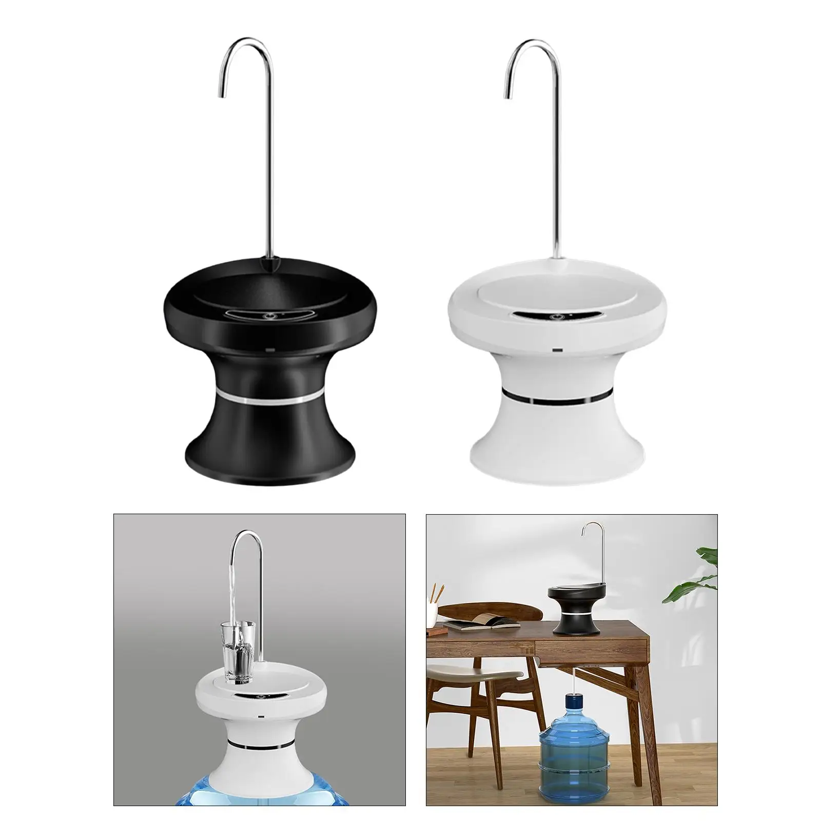 Диспенсер для водяного насоса, перезаряжаемый автоматический насос с лотком, электрический насос для питьевой воды для универсальной бутылки, кемпинга