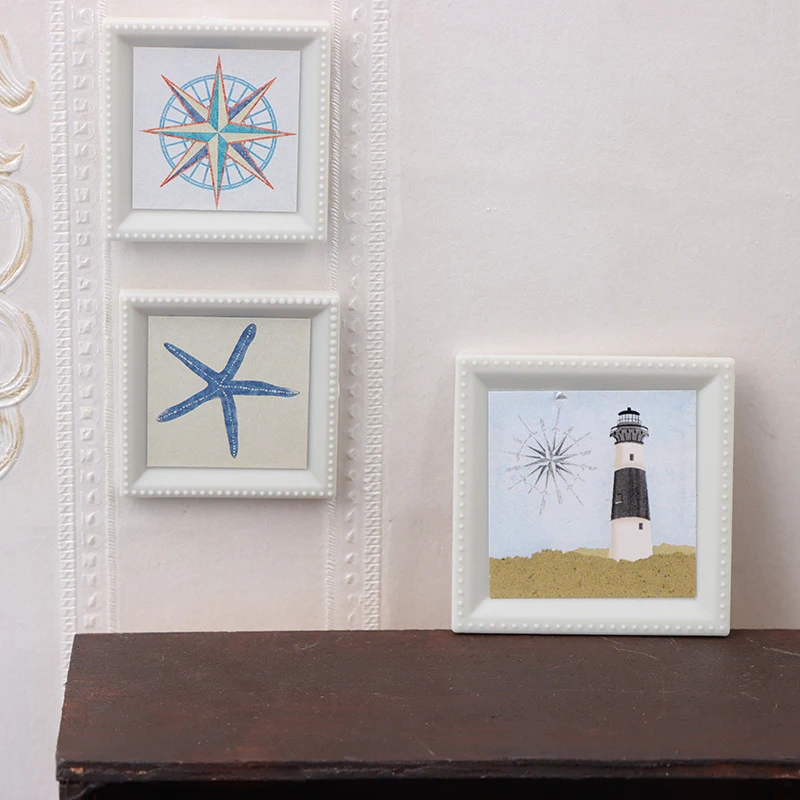 ドールハウスのミニ写真絵画,壁画,壁の写真,家の装飾,ドールハウス,家具アクセサリー,1:12