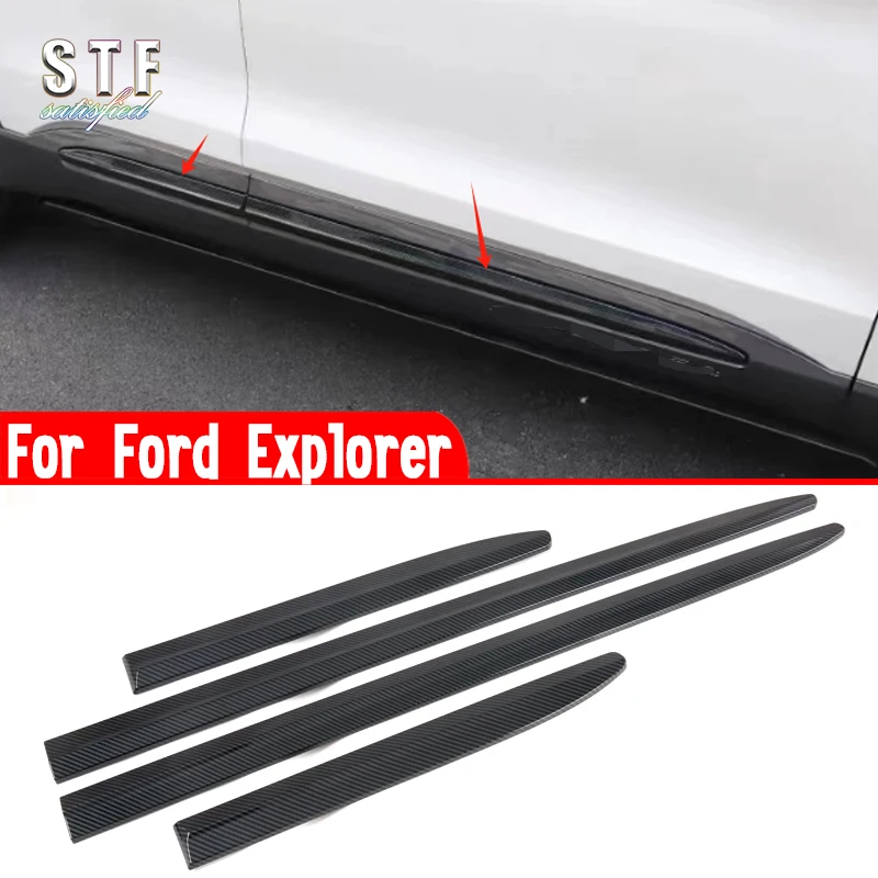 For Ford Explorer 2024 2025 Car Accessories Side Door Body Trim Molding Decoration Stickers