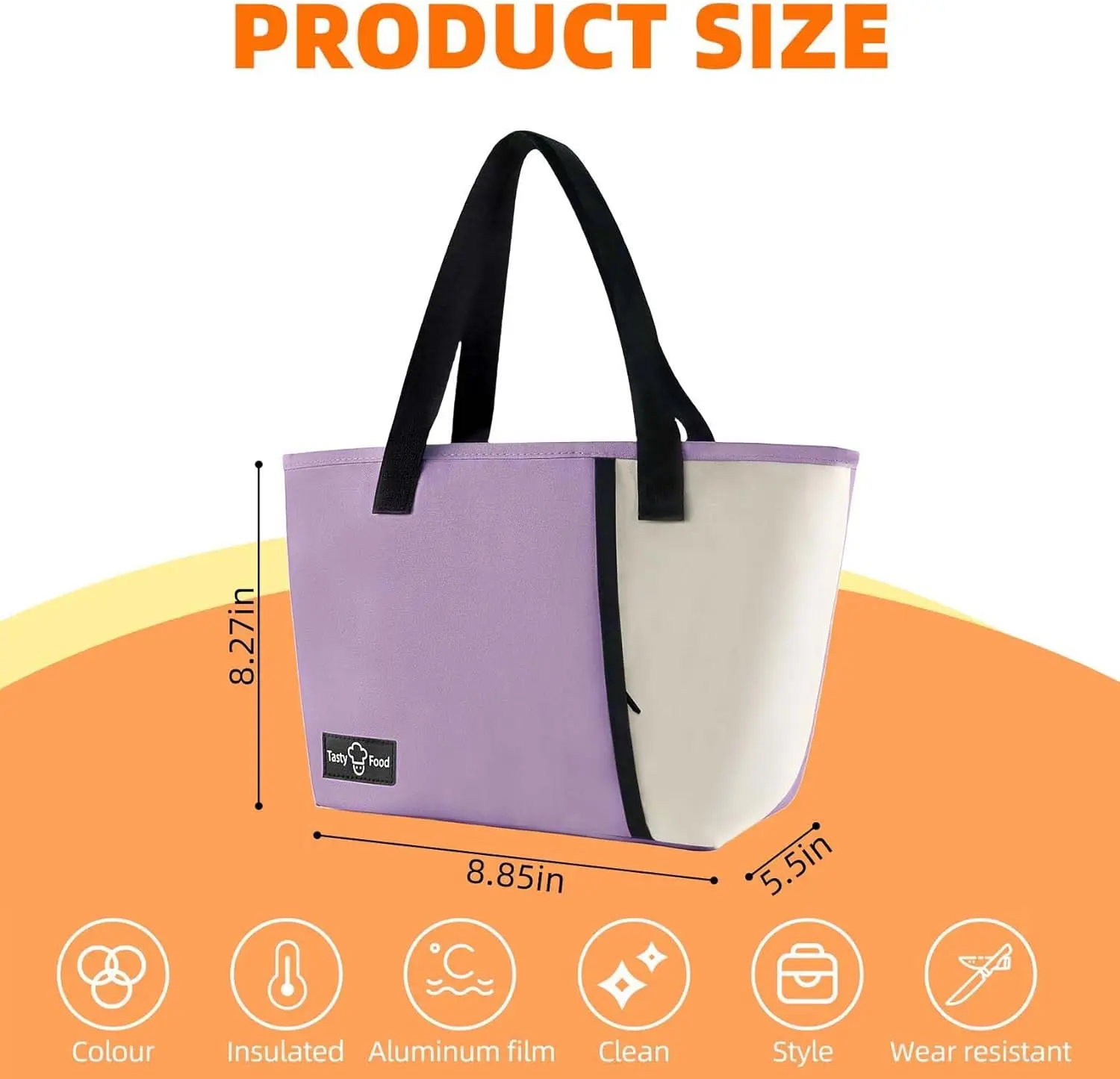 Multifunction Large Capacity Cooler Bag Waterproof Oxford Portable Zipper Thermal Lunch Bags for Women Lunch Box Picnic Food Bag