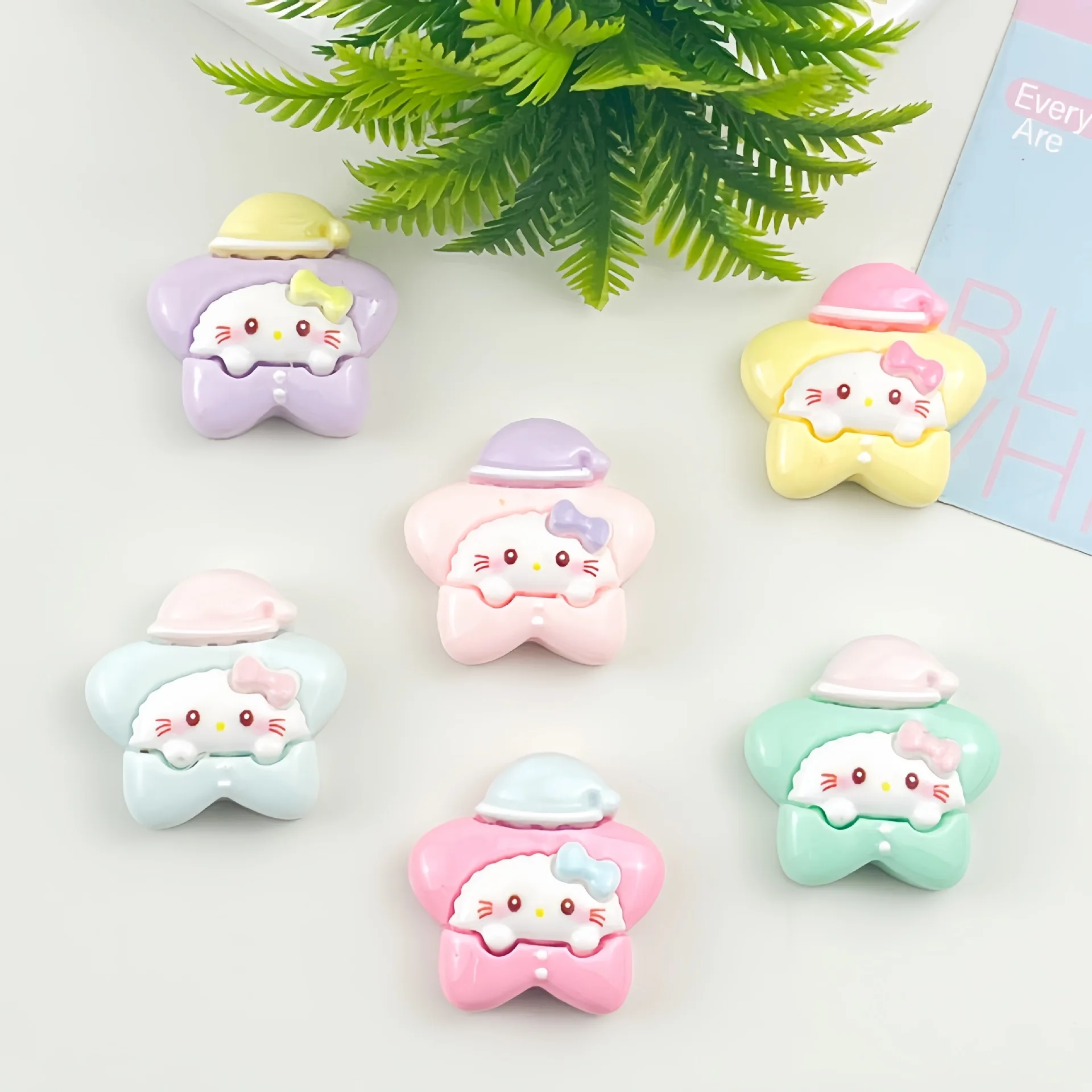Kawaii Flatback Resin Cartoon Animal DIY for Refrigerator Scrapbook Phone Case Headwear Earring Craft Decor - view 5