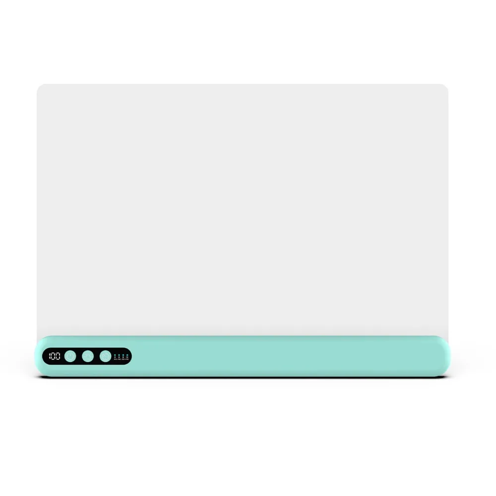 充電式led描画ボード。内蔵スタンド付き。消せるアクリル製ネオンボード。光る描画パッド。散らかりにくいアート用品。