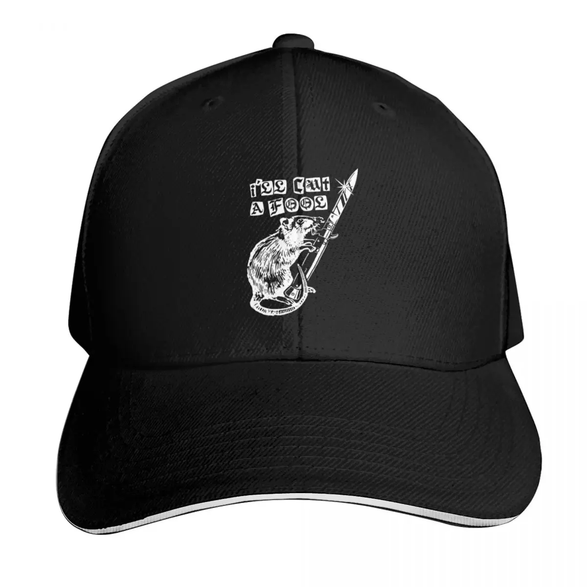 I'll Cut a Fool Rat with Switchblade Baseball Cap Outdoor Golf Running Hiking Summer Beach Travel Streetwear Hip Hop Trendy