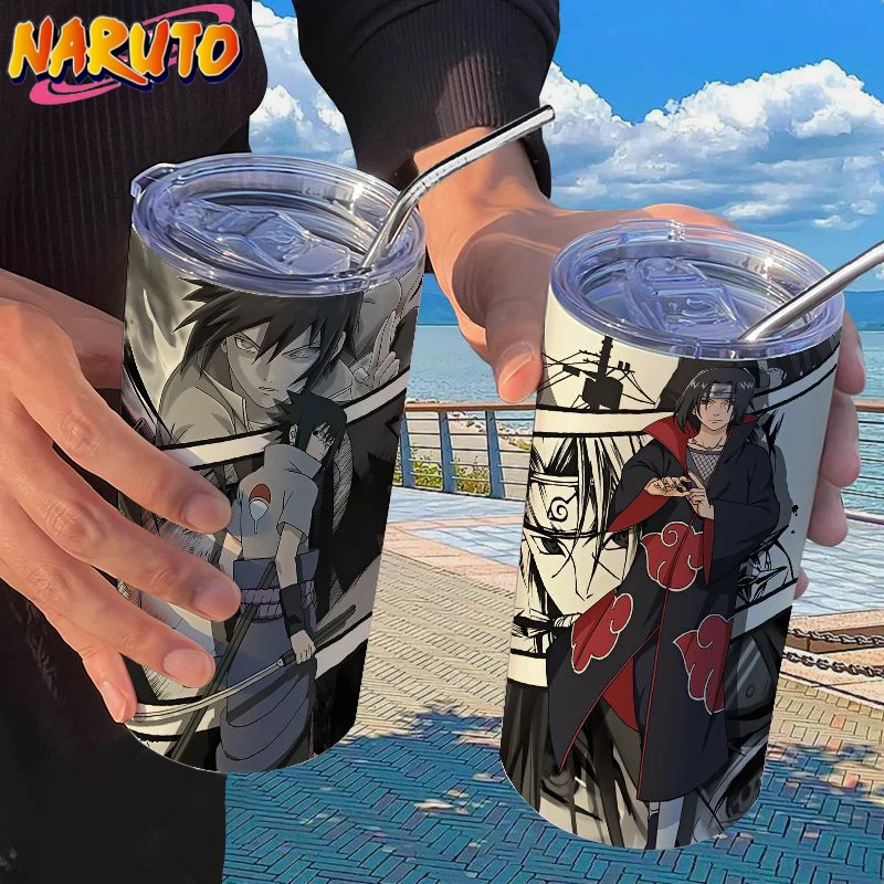 Naruto Anime Sippy Cup Akatsuki New Men Women Home Coffee Cup Drink Cup Children's 304 Stainless Steel Printed Water Cup Gift