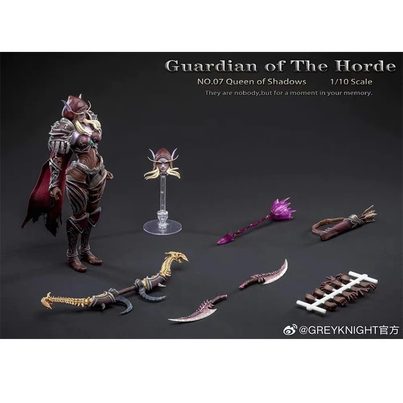 

[in Stock] Warcraft World 1/10 Scale Female Grey Knights Soldier Action Figure Set Anime Model Toy for Collectors And Fans